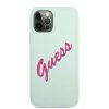 Guess GUHCP12MLSVSBF iPhone 12/12 Pro 6,1 niebieski fuksja/blue fuschia hardcase Silicone Vintage
